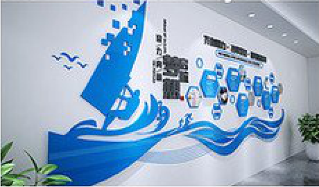 玉环海浪主题文化墙如何设计?